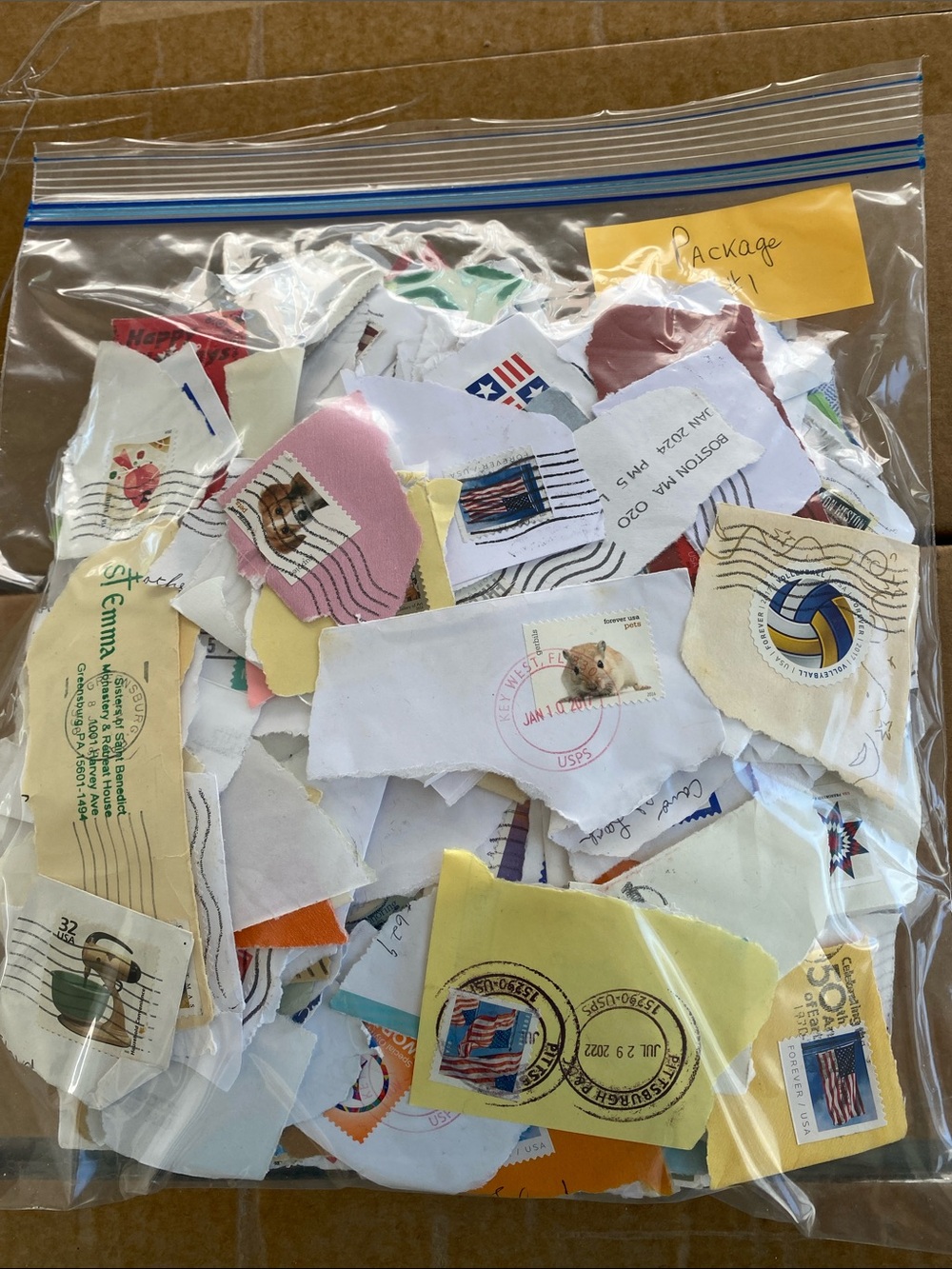 Postage Stamps - Mystery Bag of Mixed Stamps and Post Marks